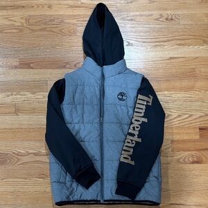 Timberland Kids Gray and Black Jacket